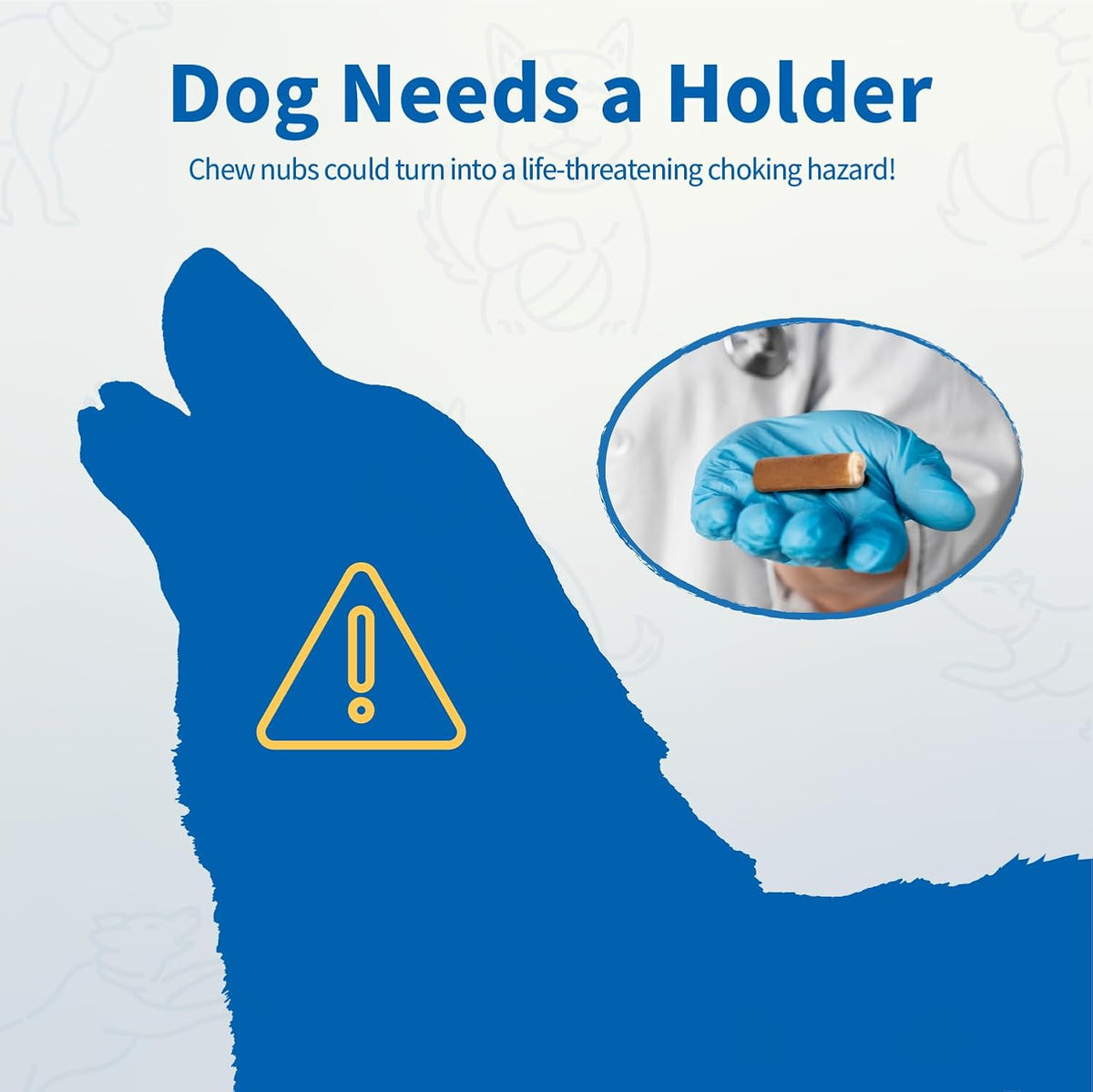 PetClan Chewise Bully Stick Holder for Dogs, Metal Teeth Dog Chew Holder | Prevents Choking, Fits Most Dogs, Bully Sticks & Most Chews, Metal Teeth Grip to the Last Inch, BPA-Free, Dishwasher Safe