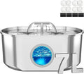Cat Water Fountain Stainless Steel - 2.2L/74oz Cat Drinking Fountain