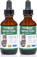 LIQUIDHEALTH Pets Liquid Cat Glucosamine Joint Purr-Fection - Hip & Joint Health Relief Support, Chondroitin Feline Droppers for Senior Older Adult Cats & Kittens - Made in the USA (2 oz)