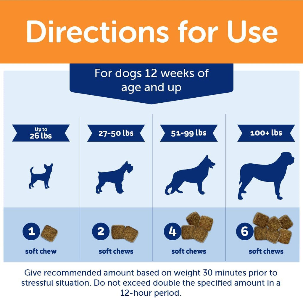 ThunderBites Hemp Calming Chews For Dogs, 60 Count