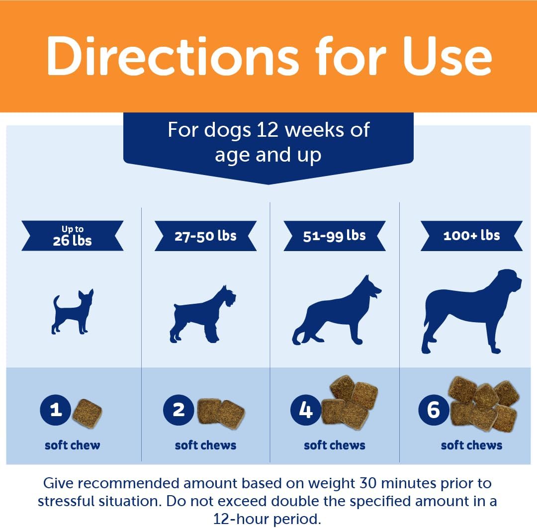 ThunderBites Hemp Calming Chews For Dogs, 60 Count