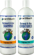 earthbath, Oatmeal & Aloe Dog Shampoo and Conditioner - Oatmeal Shampoo for Dogs, Itchy, Dry Skin Relief, Dog Wash, Made in USA, Dog Conditioner, Pet Shampoos - Vanilla & Almond, 16 Oz (1 Set)