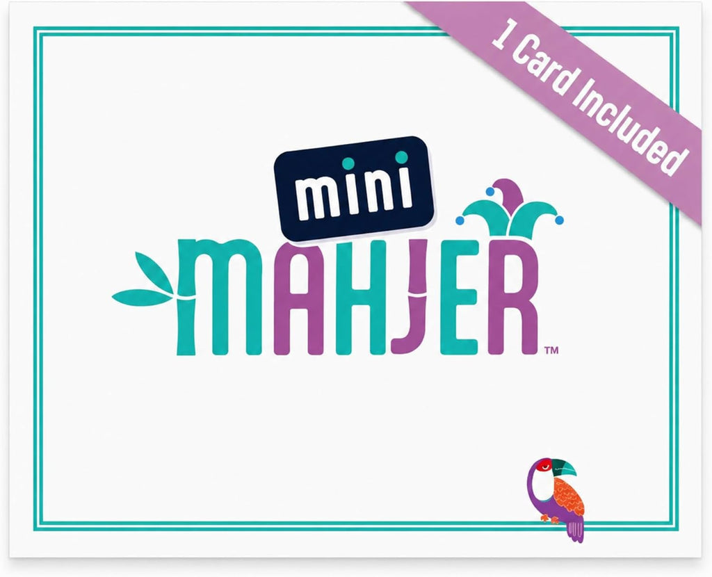 Mini Mahjer Card for Beginner Mahjong, 3 Levels of Play, Family Game Night