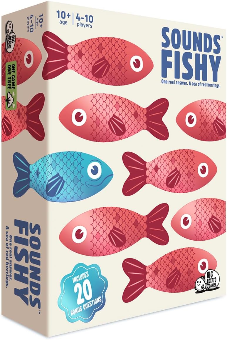 Sounds Fishy: Fake Answers to Wild Trivia Questions Party Game, Age 10+