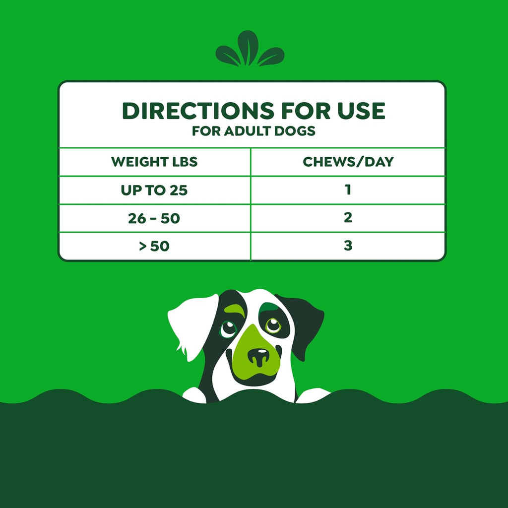 Greenies Supplements Calming Chews for Dogs, Chicken Flavor, 40 Count | L-Tryptophan & L-Theanine, supports positive behavior, made in USA, NASC Quality Seal, real chicken, no fillers