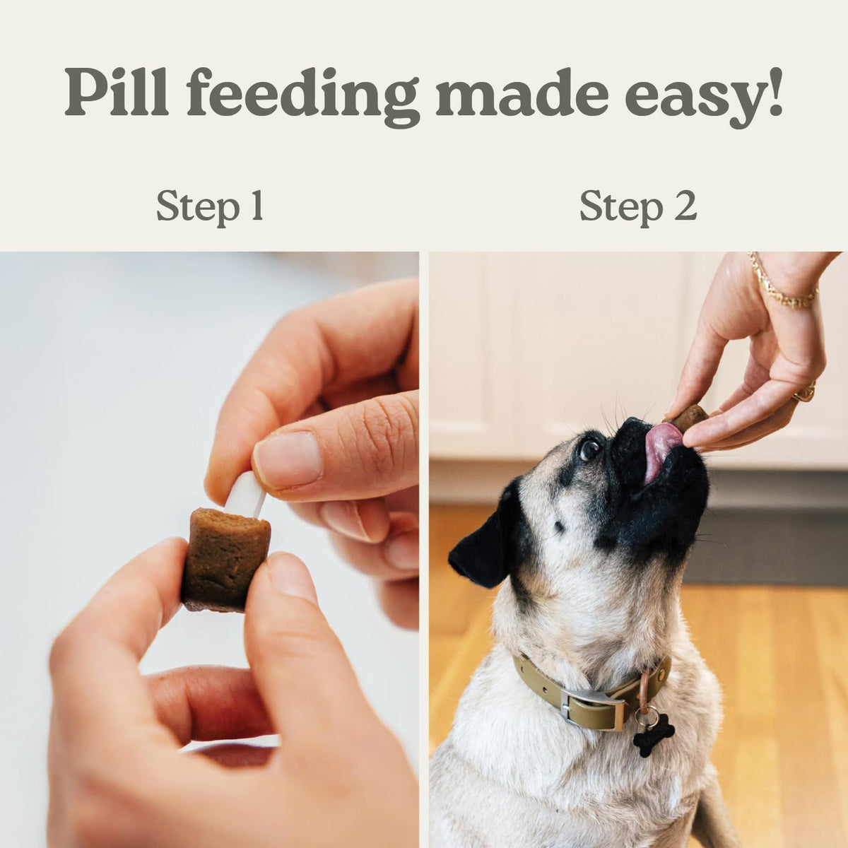 Presidio Earthly Pill Buddy Naturals - Duck (Chicken-Free) Pill Hiding Treats for Dogs - Pill Pocket for Any Size Medication - 90 Servings