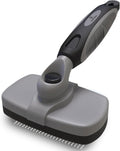 Deshedding Dog Brush for Shedding – Self Clean Cat Brush Deshedding & Grooming Tool for Long Haired and Short Haired Dogs, Slicker Brushes for Dogs, Skin-Friendly, Retractable Bristles, Easy to Clean