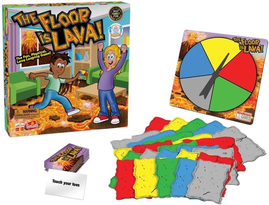 Goliath The Original The Floor is Lava! Game by Endless Games - Interactive Game For Kids And Adults - Promotes Physical Activity - Indoor And Outdoor Safe - Classic Edition