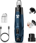 Casfuy New 6-Speed Dog Nail Grinder - 50% More Power Dog Nail Trimmers with 2 LED Lights Quiet 7h Running Time Electric Pet Nail Grinder File Toenail Grinder for Large Medium Small Dogs & Cats (DB)