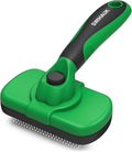 Swihauk Self Cleaning Slicker Brush - Skin Friendly Deshedding Grooming Tool for Dogs & Cats, Suitable for Shedding & Haired Pets, with Pet Supplies Accessories, Blue