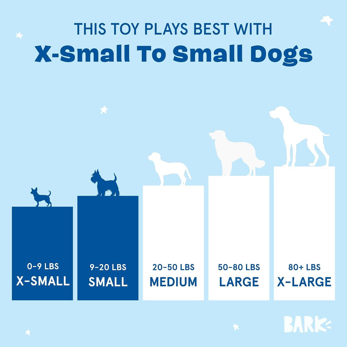 BarkBox Animal Squeakers 4-in-1 Interactive Plush Dog Toy | Squeaky Dog Toys with Crinkle Box and Treat-Hiding - For Extra Small to Small Dogs and Puppies