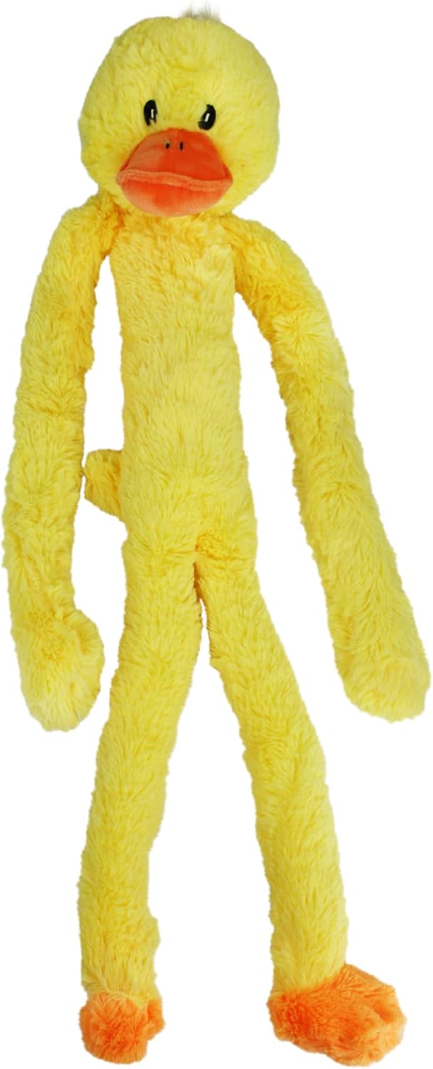 Multipet Swingin Safari Giraffe Dog Plush Toy - Squeaky Toys for All Dogs - Extra Soft Plush - for Cuddling & Playing - Cute Dog Pet Toy (19", 5 Squeakers)
