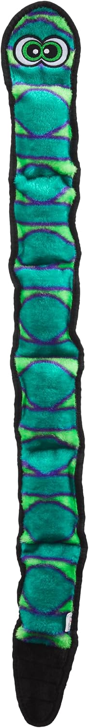 Outward Hound Durablez Tough Chew Plush Squeaky Dog Toy, Snake, 40" | 6 Jumbo Squeakers, Durable for Rowdy Play, No Stuffing, Less Mess, Interactive Fetch & Toss, Tough Chewers, Dogs & Puppies