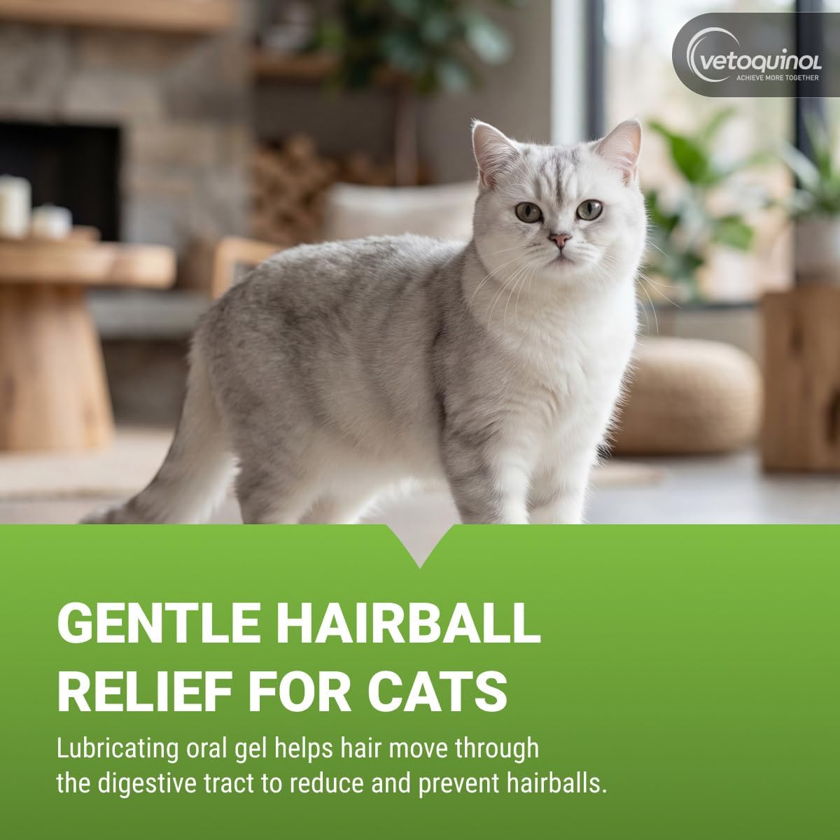 Vetoquinol Laxatone - Hairball Gel for Cats - Gentle Oral Lubricant for Everyday Use - Well-Flavored Hairball Remedy - Easy-to-Use Pet Care Essentials - 4.25 Ounce