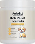 Itch Relief Chews for Dogs – Anti Itch Dog Allergy Relief | Borage Oil, Omega 3, Vitamin E | Dog Itching Skin Relief, Hot Spot Treatment, Seasonal Allergy Supplement | Soft Chews