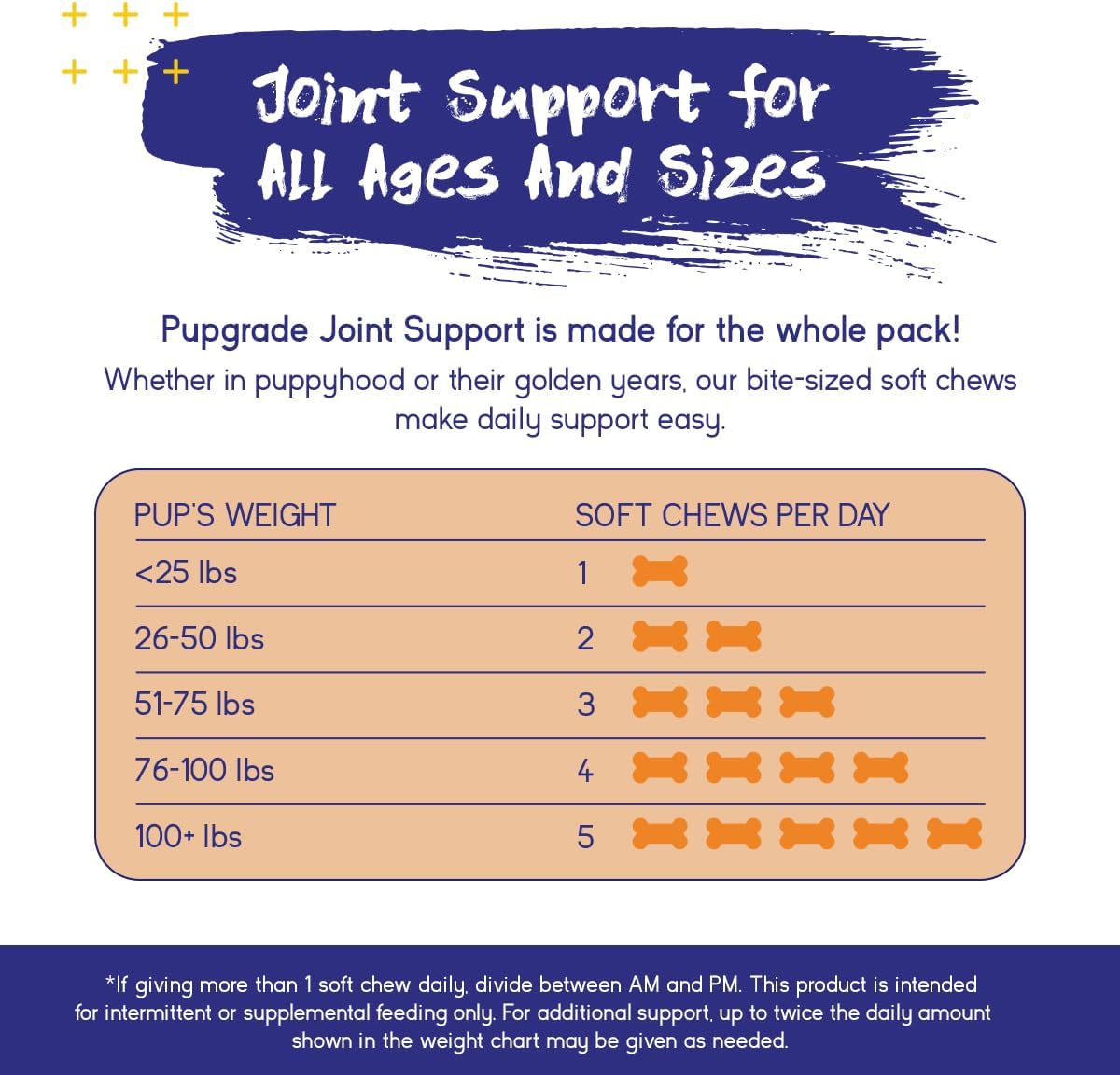PupGrade Joint Support for Dogs, Beef Flavor - 60 Soft Chews | Glucosamine + Chondroitin with MSM and Perna - Supports Normal Hip & Joint Health for Occasional Discomfort