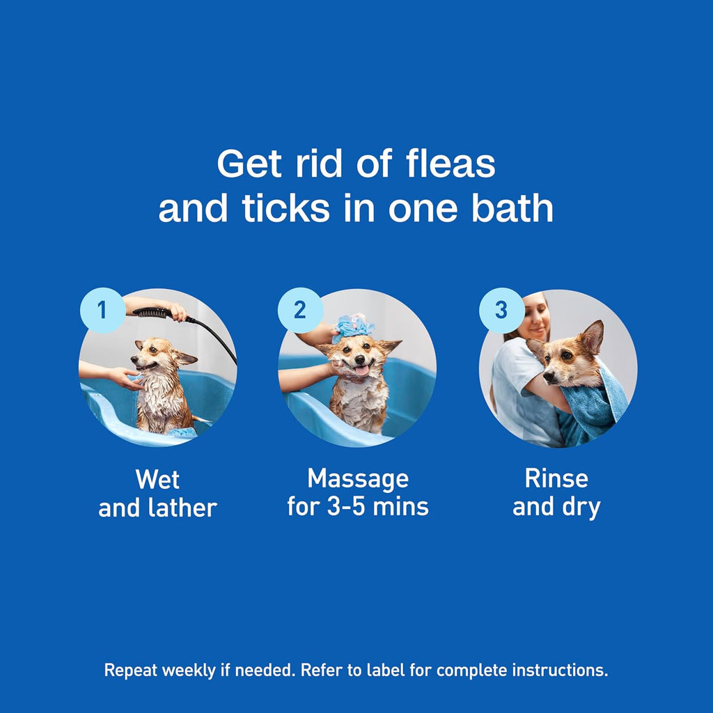 ADAMS Plus Flea & Tick Shampoo with Precor for Dogs & Cats, 12 oz