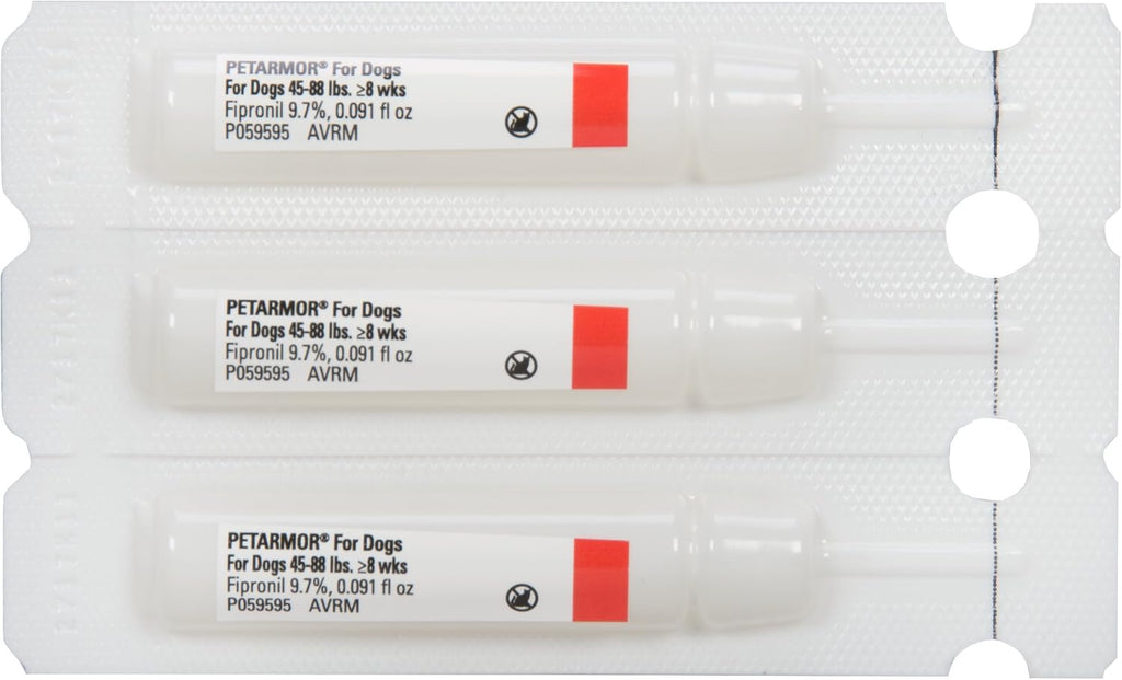 PetArmor Flea & Tick Topical Dogs 45-88 lbs, Fipronil, 3-Month | Ideal for Large Dogs 45-88 lbs; Kills Adult Fleas in 24-48 hrs; 3-month supply; Vet-Quality, No Rx Needed