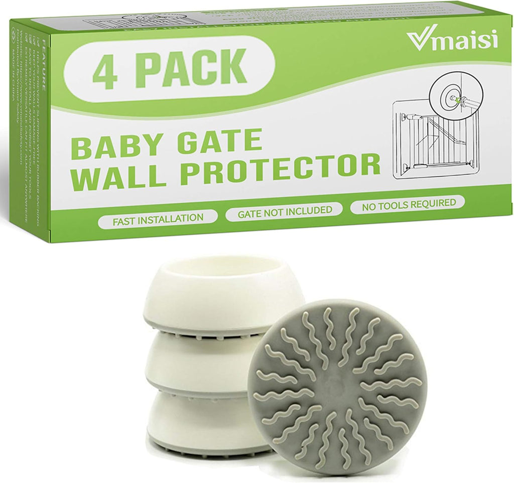 Vmaisi Baby Gate Wall Protector Protect Walls 4 Pack White