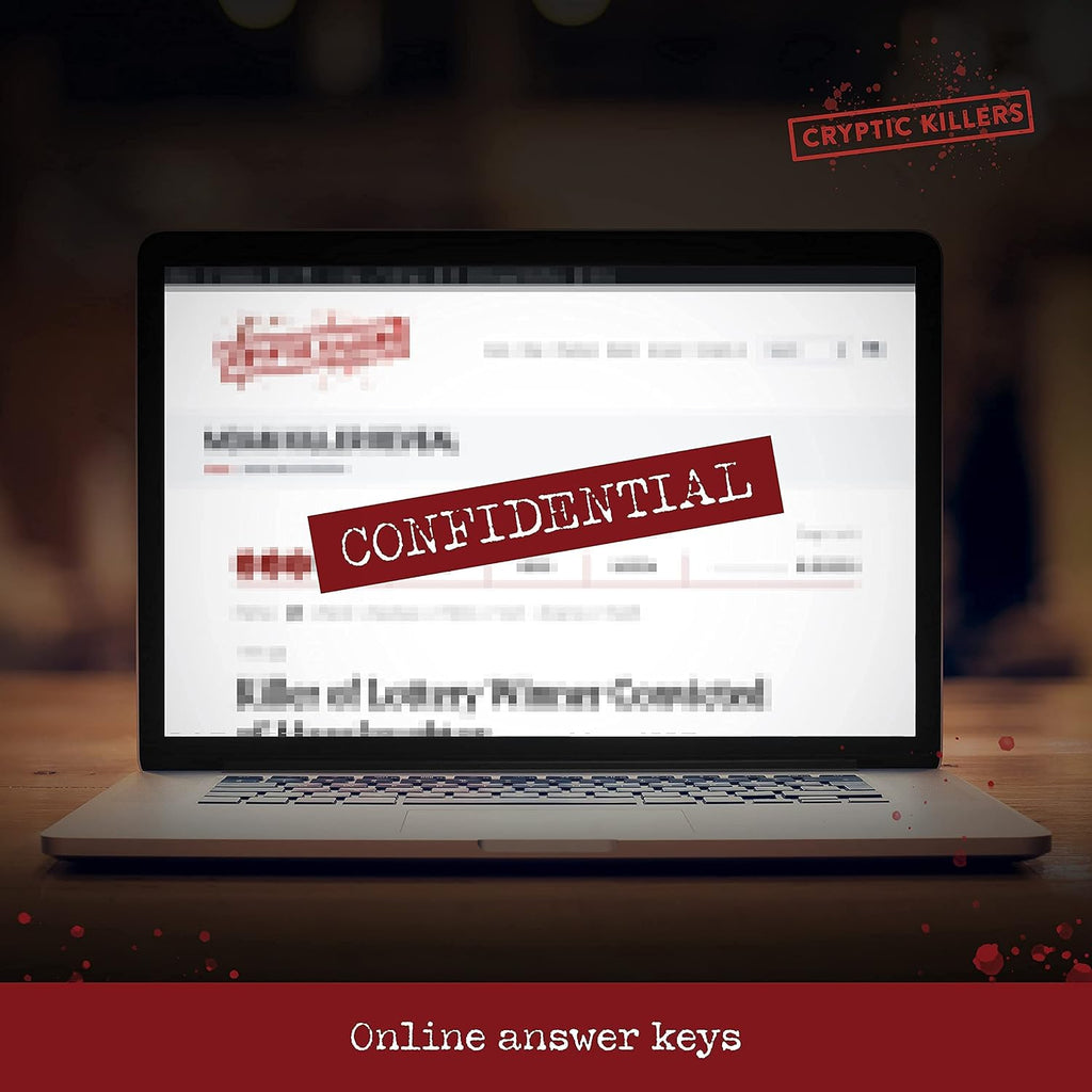 Cryptic Killers Unsolved Murder Mystery Game - Cold Case File Investigation - Detective Clues/Evidence - Solve the Crime - for Individuals, Date Nights & Party Groups - Murder of a Millionaire