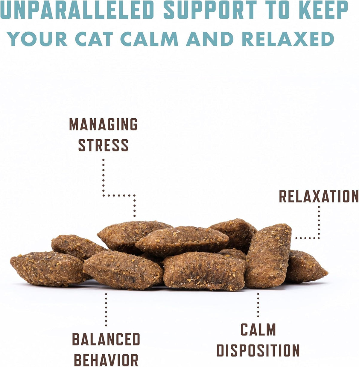 Rocco & Roxie Cat Calming Treats, Melatonin & Ashwagandha, Chews