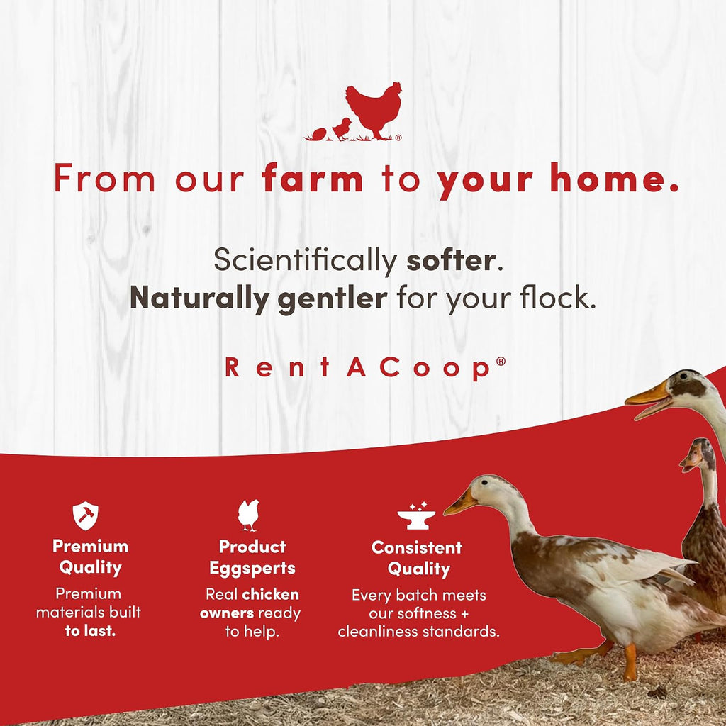 RentACoop Premium Hemp Bedding for Chickens, Rabbits, Horses - 300L (30lbs)