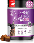 Dog Allergy Chews 200ct - Aller Immune Relief for Itchy Skin,Chicken Flavor
