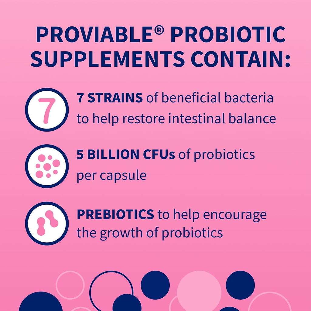 Nutramax Proviable Probiotics + Prebiotics for Dogs, Chewable Tablets, 60ct | Multi-Strain Probiotic Supplement for Dogs, Daily Support for Digestive & Gut Health, Contains Prebiotics, Chewable Tablets