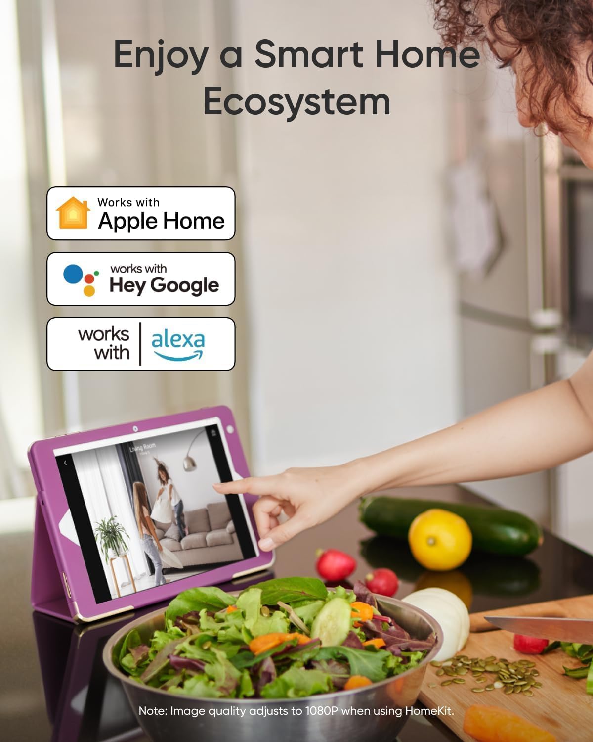 eufy Security 4K Indoor Camera E30, No Subscription, Work as Pet Camera