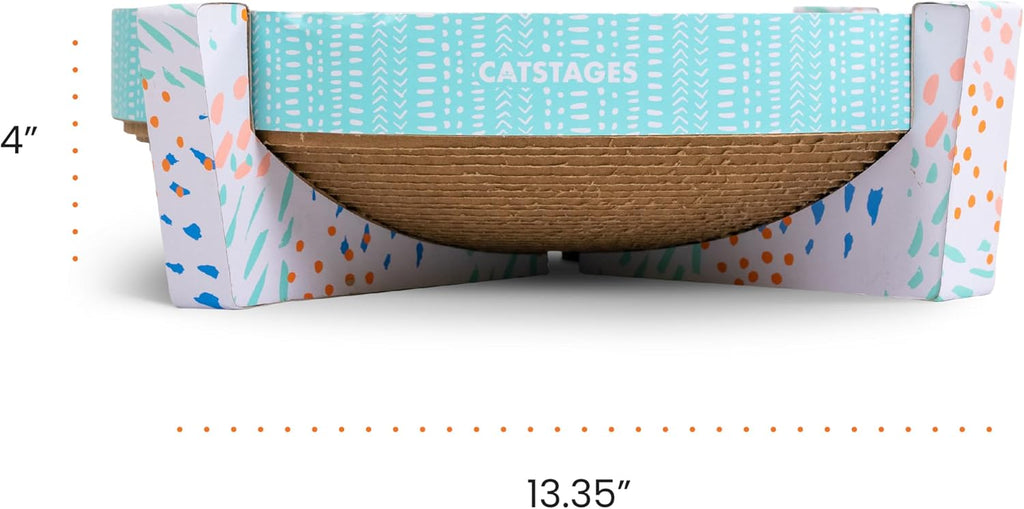 Catstages Scratch, Snuggle & Rest 2-in-1 Cat Scratcher & Lounger, 13.4"