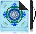 Blue Mahjong Mat for Table, American Mahjong Mat with Rules, 31.5" x 31.5"