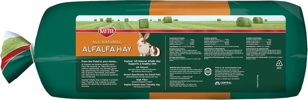 Kaytee Alfalfa Mini Bales, Guinea Pig Hay, 24 Ounces