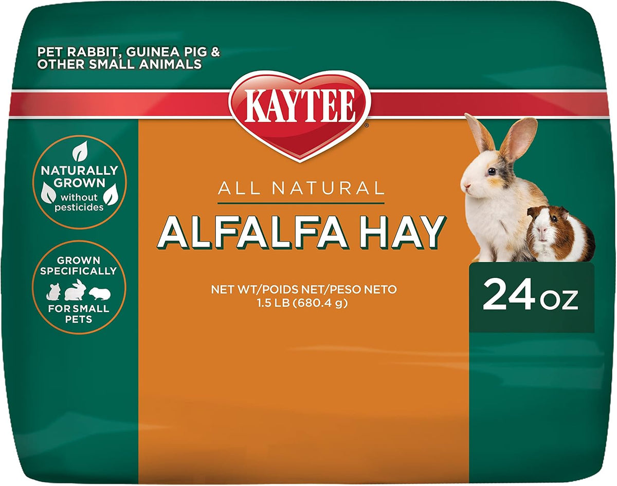 Kaytee Alfalfa Mini Bales, Guinea Pig Hay, 24 Ounces