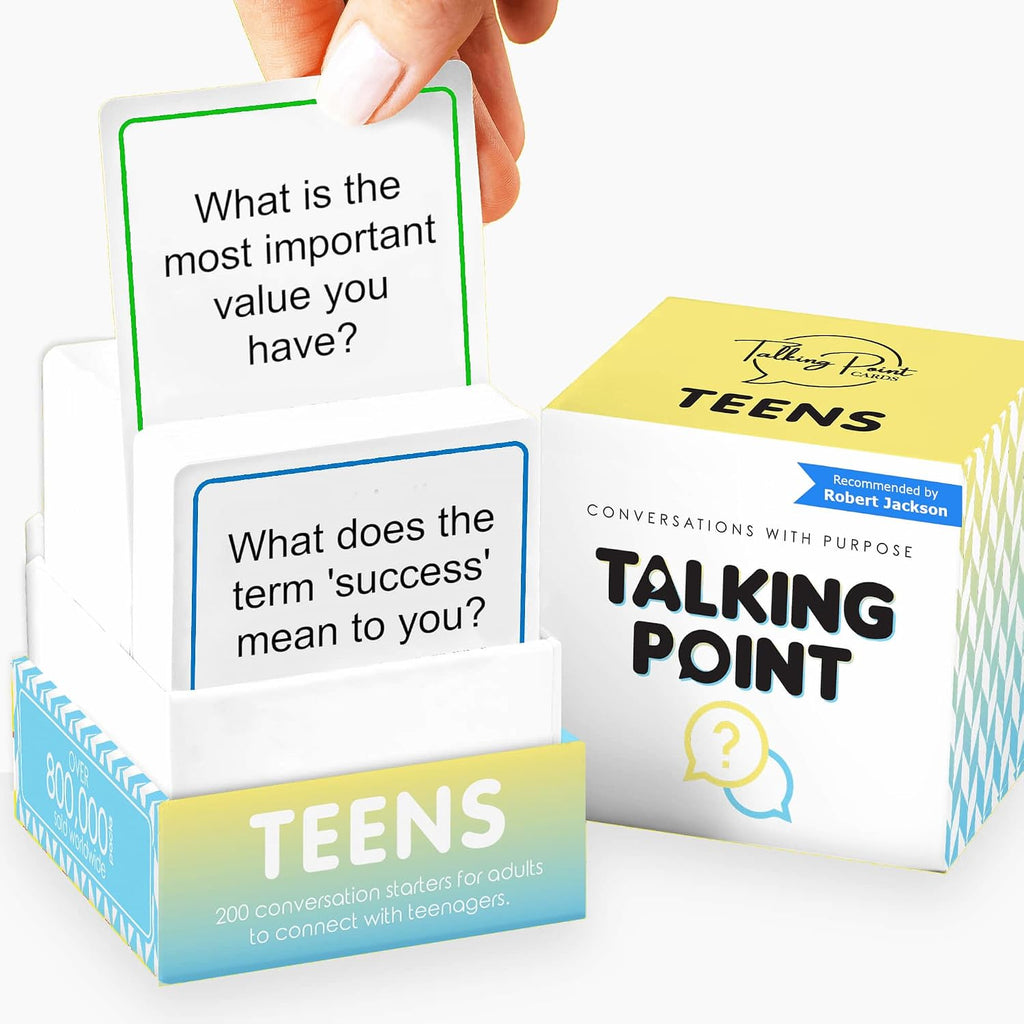 200 Teens Conversation Cards for Ages 12+, Easy Therapy Games & Questions