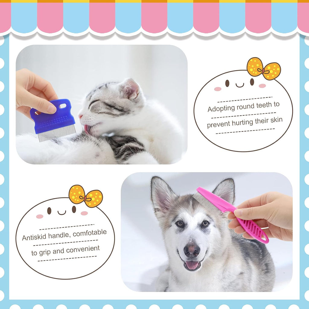 Rabbit Grooming Kit, Rabbit Brush for Shedding with Bunny Nail Clipper, Rabbit Nail Trimmers with Pet Combs for Hamster Guinea Pig Ferret by KALAMANDA