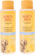 Burts Bees Tearless Puppy Shampoo & Conditioner with Buttermilk, 16 Fl Oz | Gentle 2-in-1 formula cleans and conditions sensitive puppy skin and coat, tearless for easy bath time