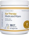 Veterinary Formula Clinical Care Ear Therapy Cleaner for Dogs & Cats, 4 oz | Alcohol-free formula, removes wax, debris and odor-causing buildup