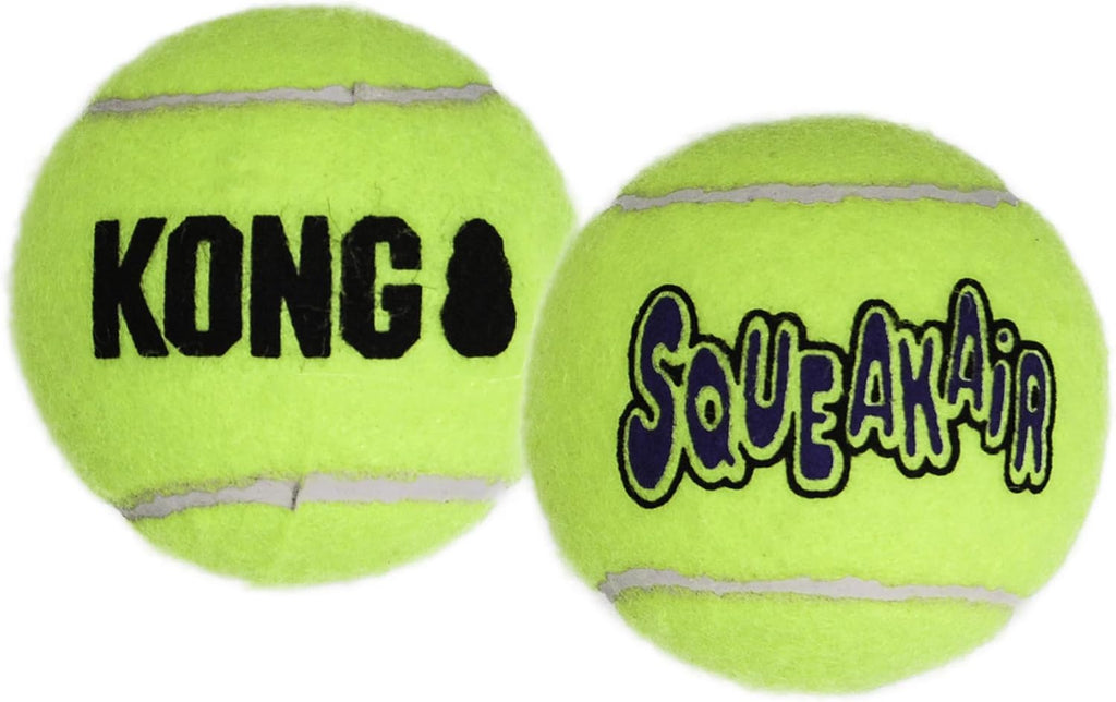 KONG Air Dog SqueakAir Dog Toy Tennis Balls, Medium (6 Pack)