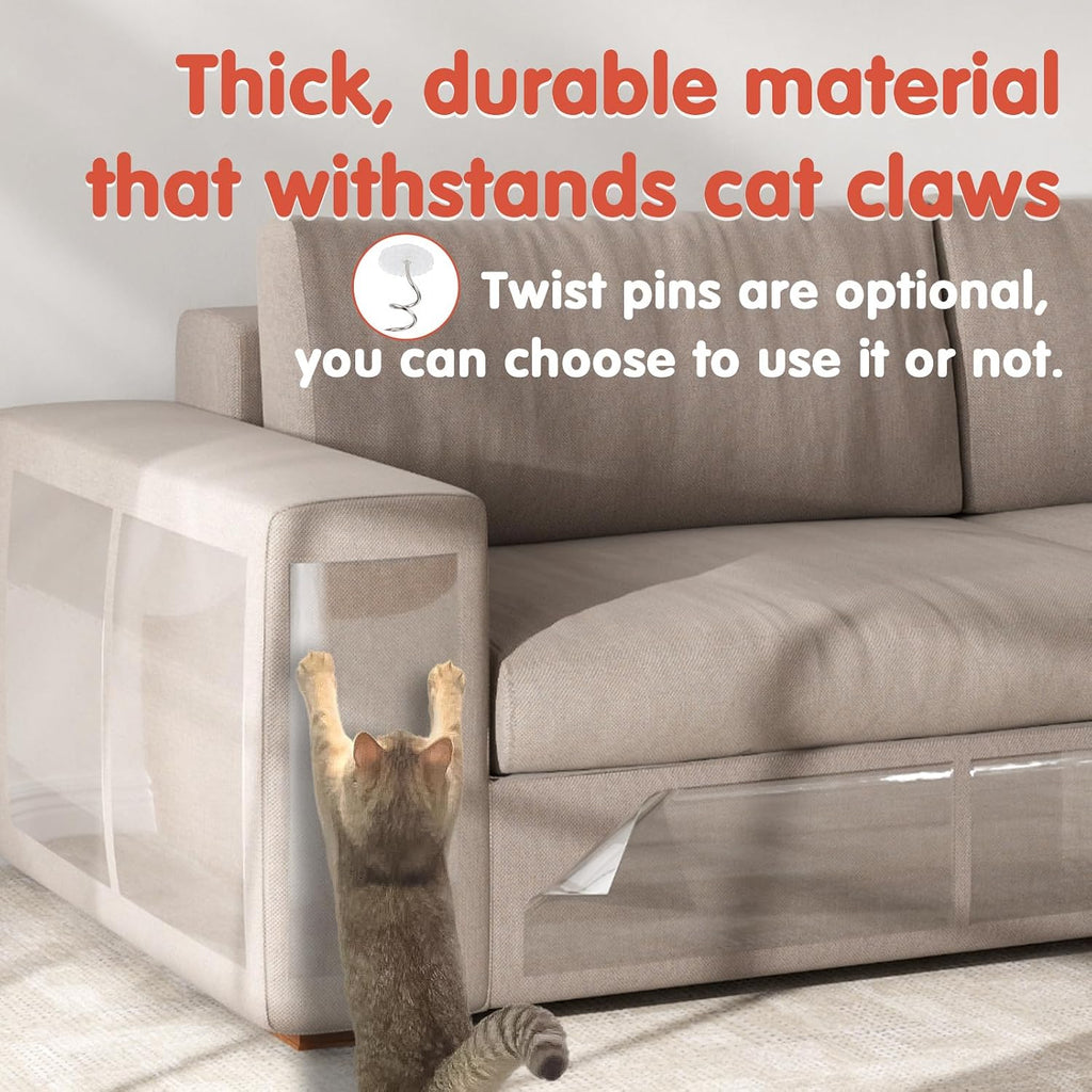 Secopad 18 PCS Cat Scratch Furniture Protector, Couch Protector, 17IN