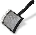 Chris Christensen Big G Dog Slicker Brush for Dogs (Goldendoodles, Labradoodles, Poodles), Groom Like a Professional, Fluff Detangle Style, Saves Time Energy, Coral, Large