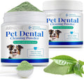 ARMOYA Dog Dental Powder - Teeth Cleaning Powder for Dogs - Dog Dental Care - Plaque & Bad Breath Off P-owder D-og - D-ental Care Supplies for Small - Medium - Large Do-gs