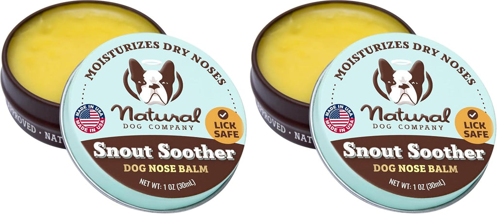 Natural Dog Company Snout Soother Dog Nose Balm, 0.15 oz Travel Stick | Moisturizer for Dry Crusty Noses, Coconut Oil & Shea Butter, Summer Care for Outdoor Dogs, Hot Weather & Beach Days