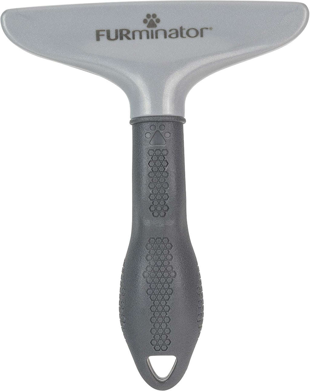 FURminator Dog/Cat Grooming Rake, Grooming Tool, Removes Loose Hair and Tangles, Gray
