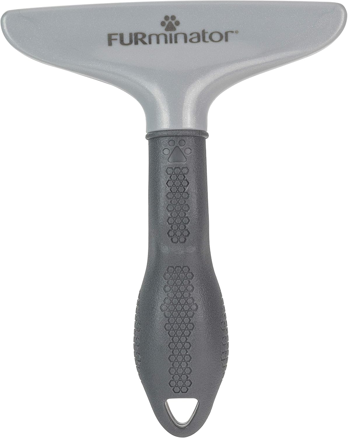 FURminator Dog/Cat Grooming Rake, Grooming Tool, Removes Loose Hair and Tangles, Gray