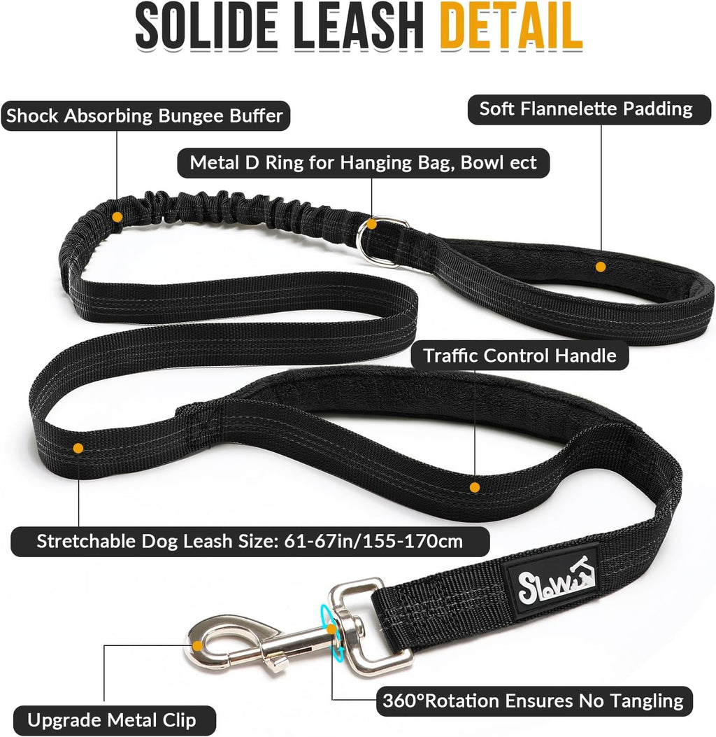 SlowTon No Pull Dog Harness with Front Clip - Heavy Duty, Soft Padded