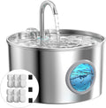 Cat Water Fountain Stainless Steel: 74oz/2.2L Cat Fountain for Drinking