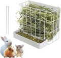Guinea Pig Hay Feeder，Rabbit Hay Feeder with Heavy-Duty Metal Frame Hay Holder，for Bunny, Guinea Pigs,Chinchillas-6.9x4.7x6.6 inch