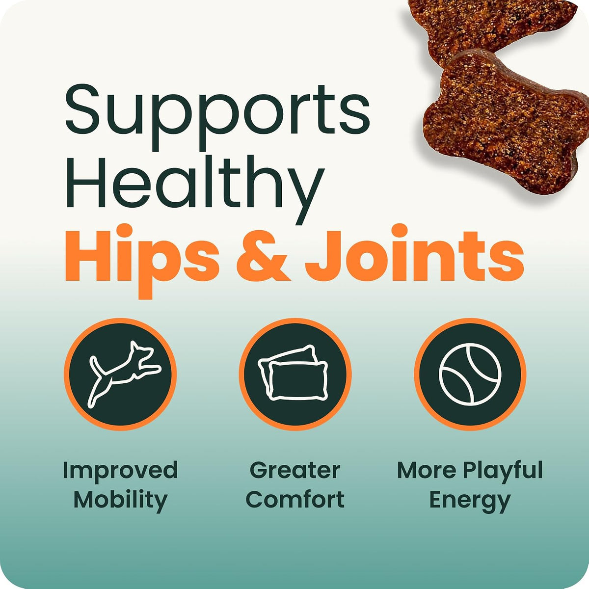 VetriScience Extra Strength Healthy Hip & Joint for Dogs, Chicken, 120ct | Supports Joint Health & Mobility, Vet-formulated w/Glucosamine, MSM, DMG & Green-Lipped Mussel