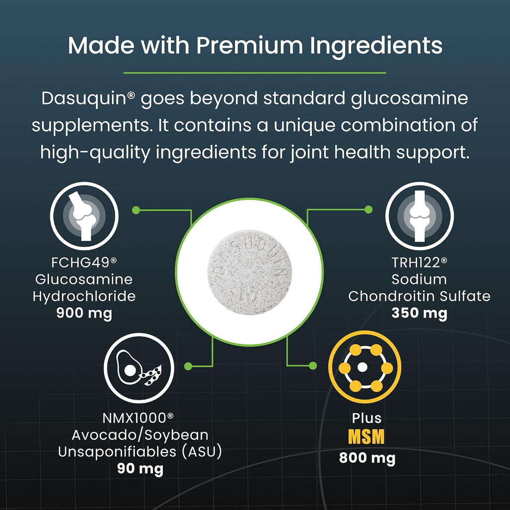 Nutramax Dasuquin MSM Joint Supplement, Large Dogs Chewable Tablets, 150ct | Glucosamine and Chondroitin, ASU, MSM, Supports Healthy Joints, For Dogs Over 60 lbs, All Ages, Chewable Tablets