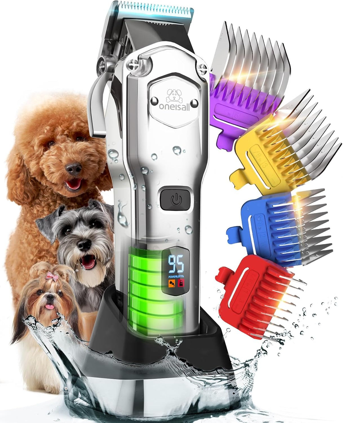 oneisall Dog Clippers for Grooming Thick Heavy Coats
